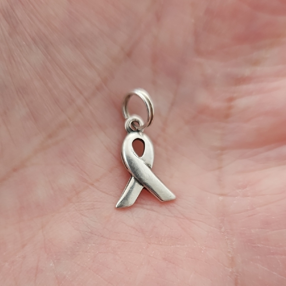 Sterling Silver Awareness Ribbon Charm